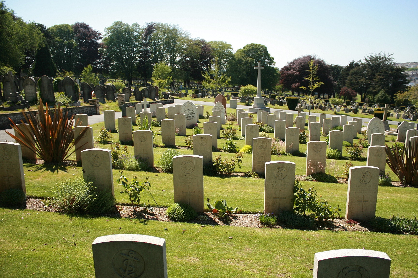 Plymouth Weston Mill Cemetery With the British Army in Flanders