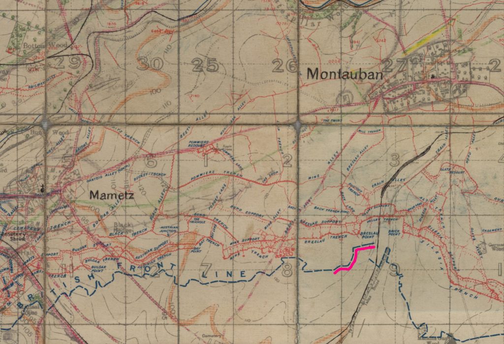 Montauban Trench Map - Copy